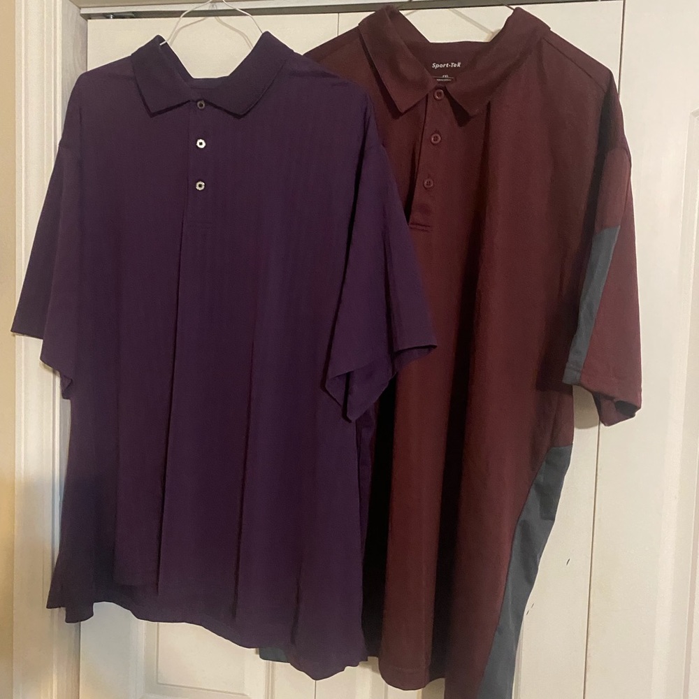 Two men’s polo shirts Breathable material